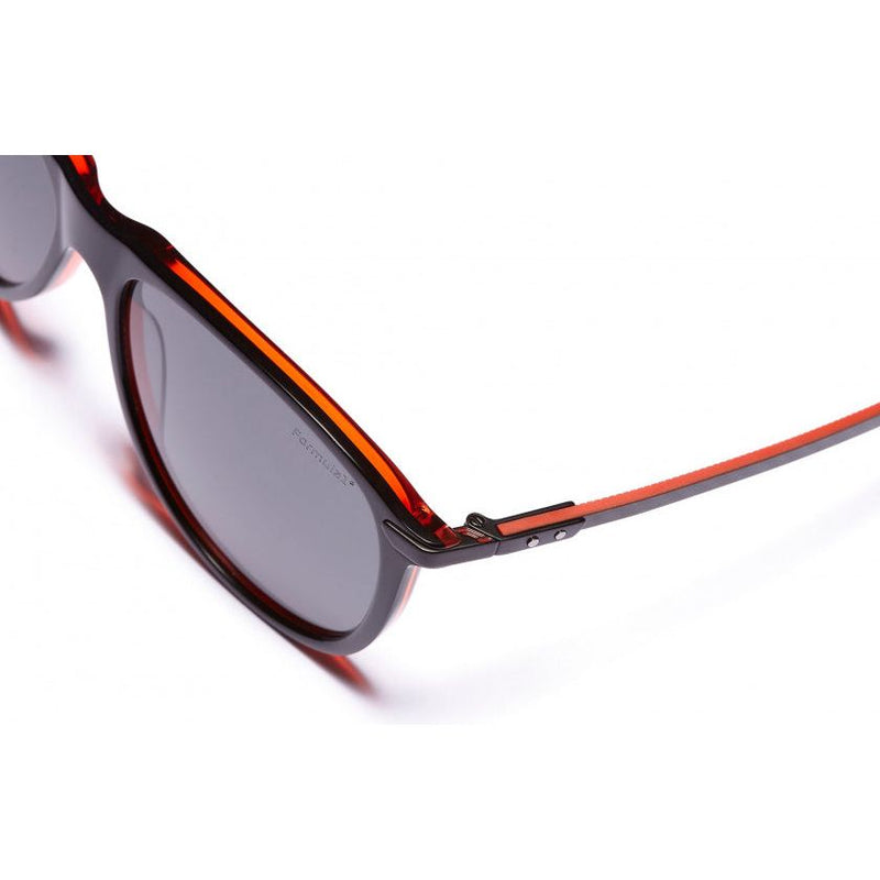 Load image into Gallery viewer, Formula Zonnebril unisex rond cat.4 zwart lichtgrijs
