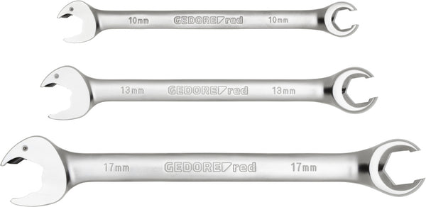 Openring-steekratelsleutelset 10-19 mm Zilver 4-delig