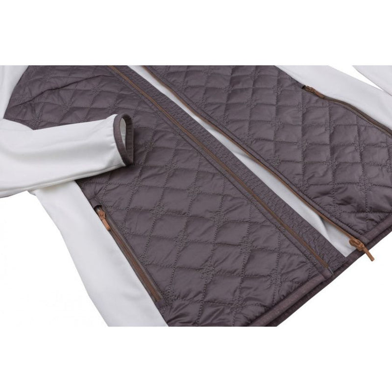 Load image into Gallery viewer, Hannah Outdoorvest Elsa dames polyester wit grijs maat 44
