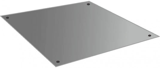 IceToolz Bodemplaat Xpert E132B 60 x 60 cm staal zilver