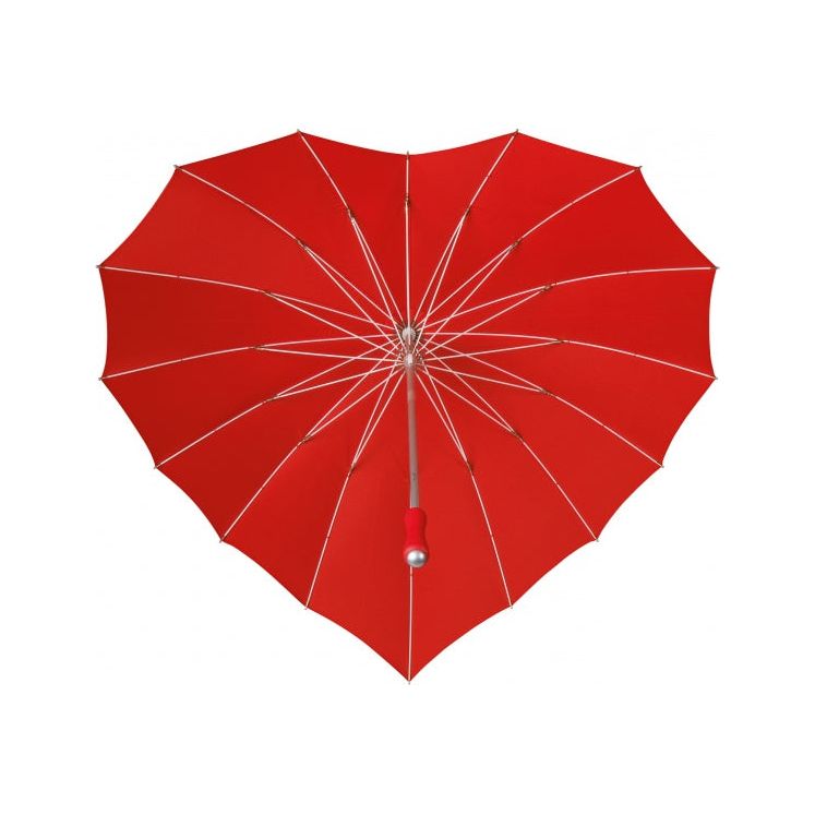 Load image into Gallery viewer, Falcone Paraplu hartvormig 110 cm polyester rood
