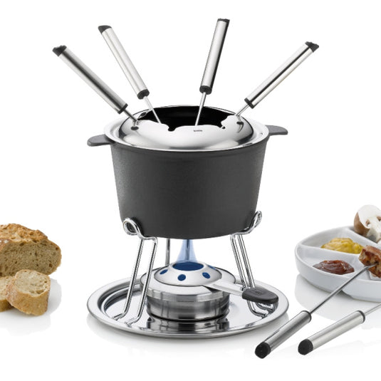 Kela Comore fondueset 800 ml 11-delig zwart