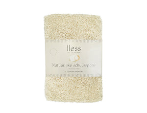 Lless Natuurlijke Schuurspons Loofah 2 Stuks