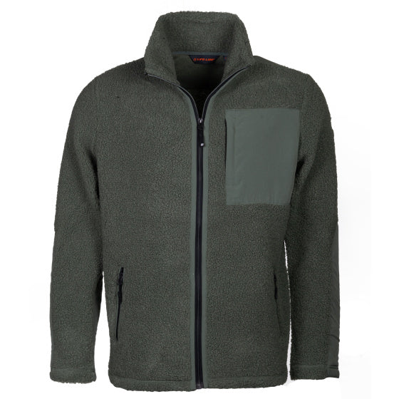 Load image into Gallery viewer, Life line Artic Sherpa Fleece Jack heren groen maat S

