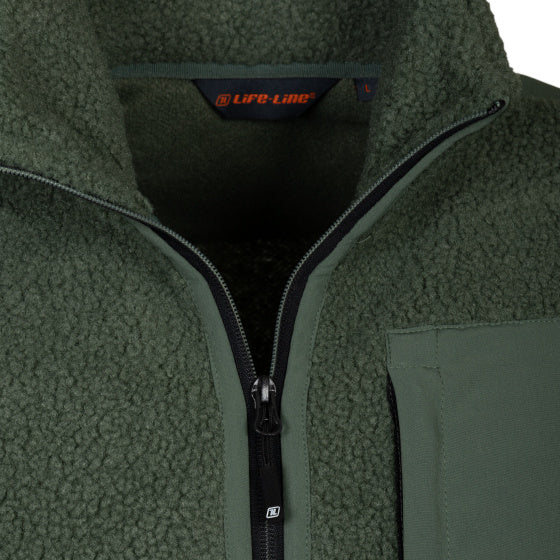 Load image into Gallery viewer, Life line Artic Sherpa Fleece Jack heren groen maat M
