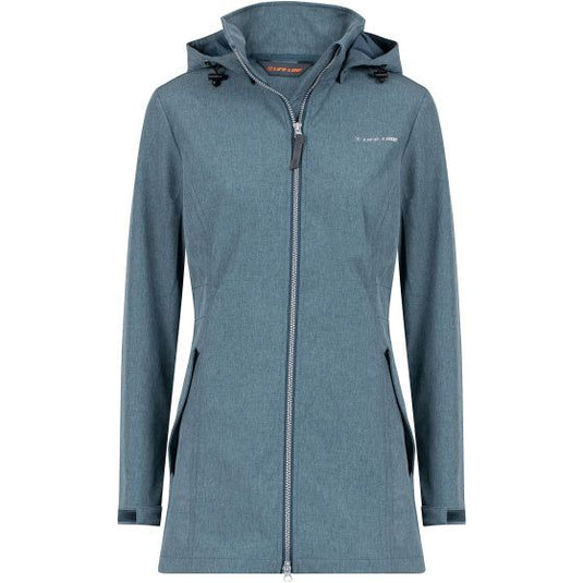 Life line Harper softshell parka dames blauwgrijs maat 40