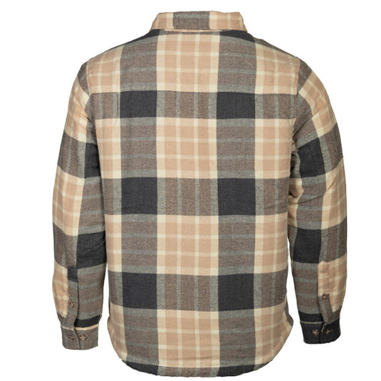 Life line Jervis Padded Flannel Shirt heren beige maat XXL