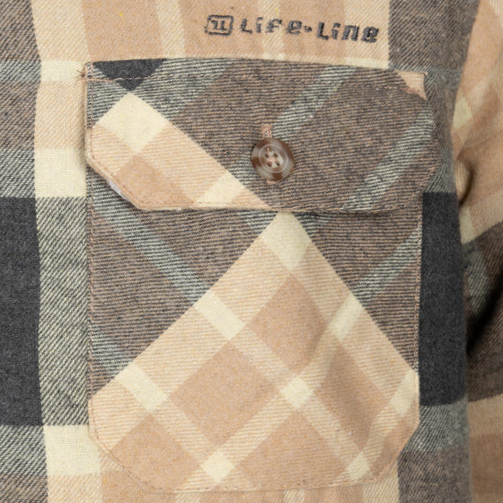 Load image into Gallery viewer, Life line Jervis Padded Flannel Shirt heren beige maat XXL
