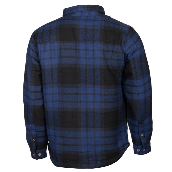 Load image into Gallery viewer, Life line Jervis Padded Flannel Shirt heren blauw zwart maat XL
