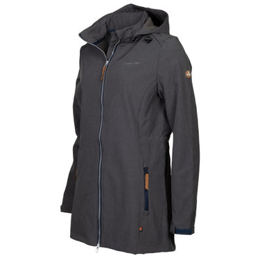 Life line Kya softshell parka dames donkergrijs maat 4XL