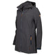 Life line Kya softshell parka dames donkergrijs maat 4XL