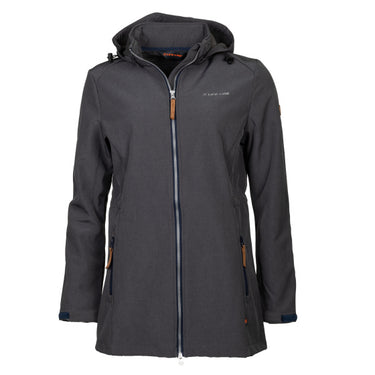 Life line Kya softshell parka dames donkergrijs maat XL