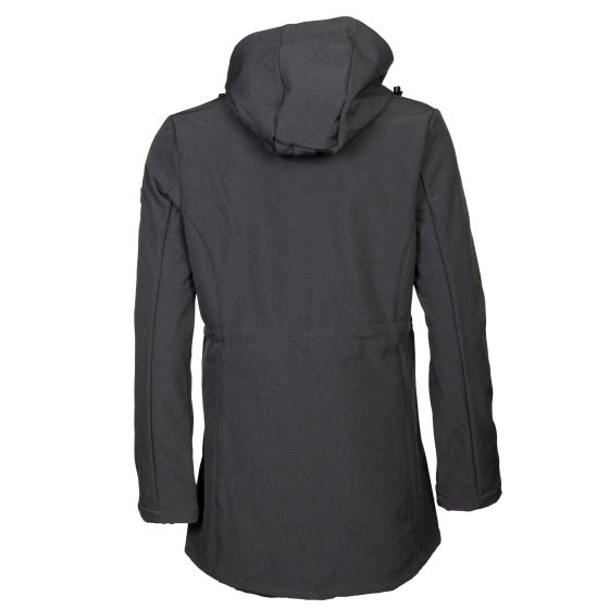 Load image into Gallery viewer, Life line Kya softshell parka dames donkergrijs maat 3XL
