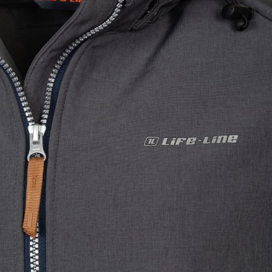 Load image into Gallery viewer, Life line Kya softshell parka dames donkergrijs maat XXL
