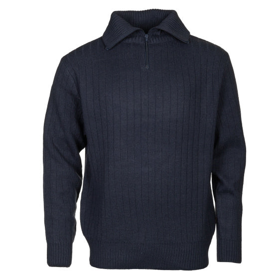 Load image into Gallery viewer, Life line PL Kotterstrui heren knit half zip blauw maat 4XL
