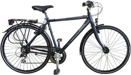 Lombardo Taranto 400 28 Inch 53 cm Heren 7V V-Brakes Antraciet
