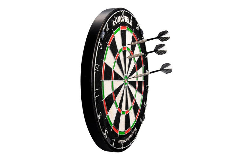 Load image into Gallery viewer, Longfield darts Steeltip Dartpijl Set 23 gram Zilver Zwart 3 stuks
