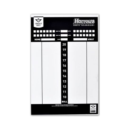 Load image into Gallery viewer, Longfield games Scoreboard voor darts met spelregelboekje 45x 30 cm
