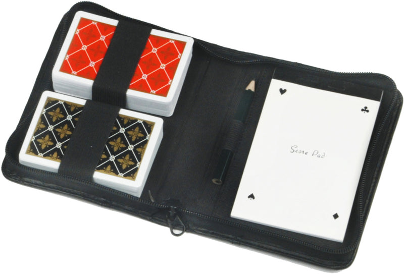 Load image into Gallery viewer, Longfield games Speelkaarten in Etui met Notitieboekje Potlood
