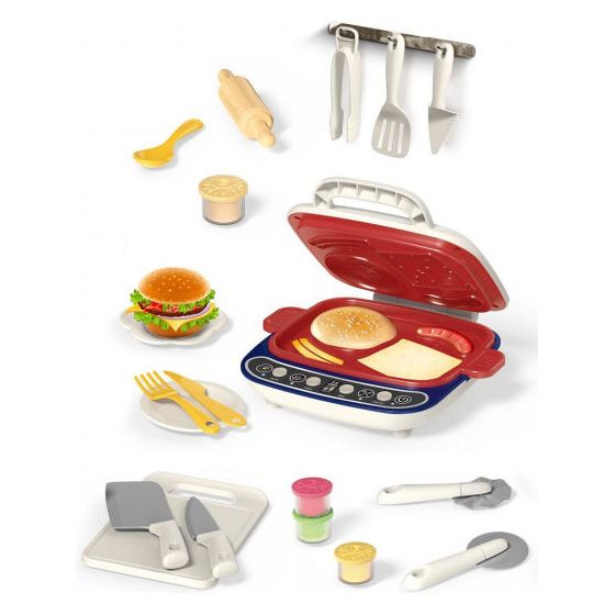 Load image into Gallery viewer, Luna Teppanyaki speelset junior 20-delig wit rood
