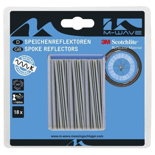 M-Wave Scotchlite Spaakreflectors 18 Stuks