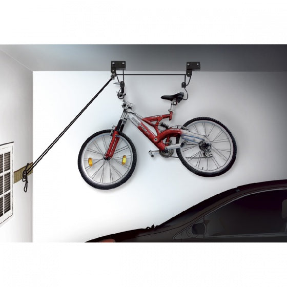 M-Wave fietslift, zwart, voor plafond hoogte tot 4m. max liftgewicht 57Kg