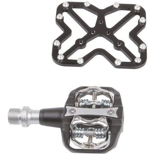 M-Wave Platform voor SPD en look klikpedalen zwart 2 stuks