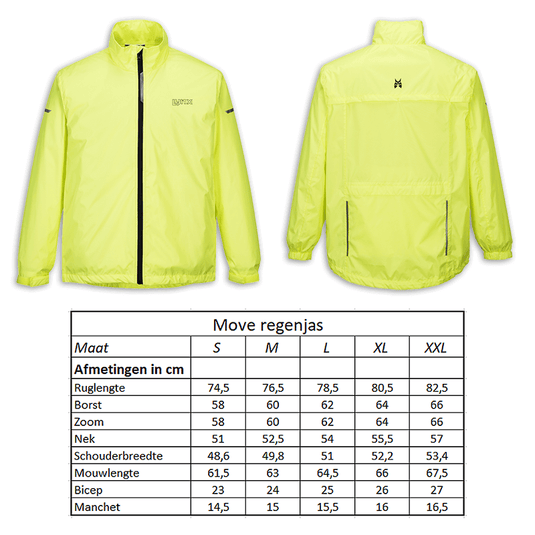 Sportjack Regenjack Move maat L