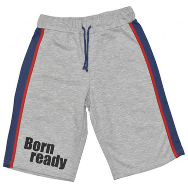 Max buddies Short Vito jongens polykatoen grijs maat 164