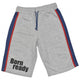Max buddies Short Vito jongens polykatoen grijs maat 140