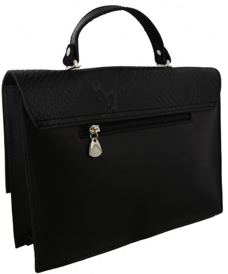 Load image into Gallery viewer, Mh bijoux Schoudertas dames 28 x 21 x 5 cm leer zwart 2-delig
