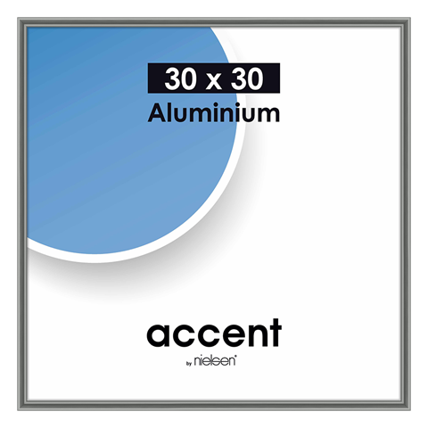 Load image into Gallery viewer, Nielsen Design Nielsen Fotolijst 54125 Accent Staalgrijs 30x30 cm
