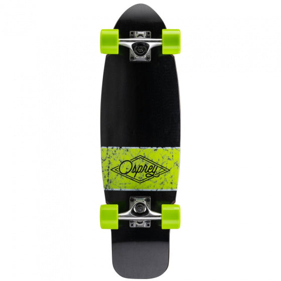 Load image into Gallery viewer, Osprey Skateboard Overturn Cruiser 70 cm hout aluminium zwart
