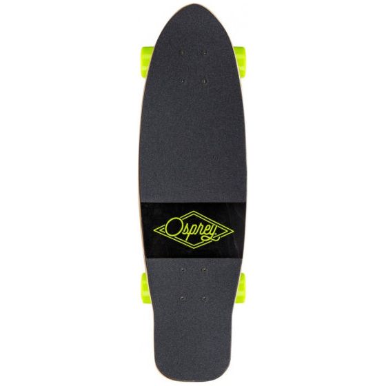 Load image into Gallery viewer, Osprey Skateboard Overturn Cruiser 70 cm hout aluminium zwart
