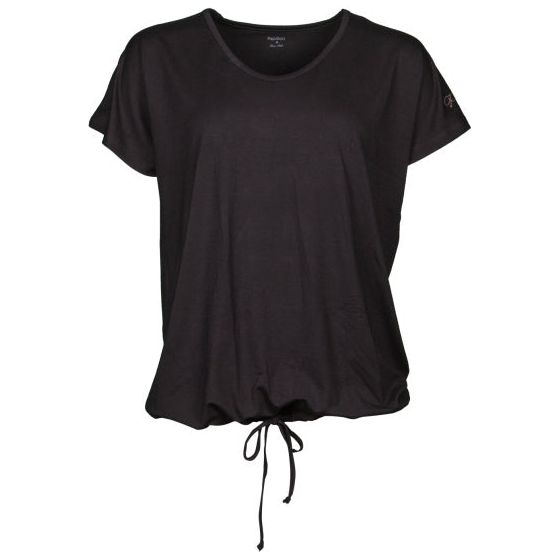 Loose fit sportshirt ronde hals dames zwart maat S