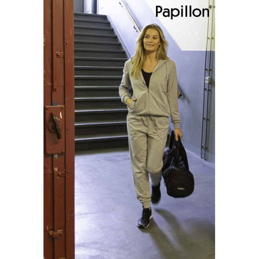Papillon Sweat pants cuff dames grijs maat XL