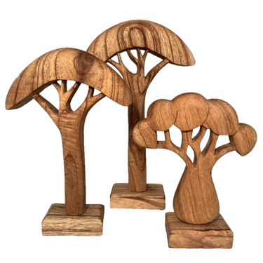 Papoose Toys Papoose Toys African Trees Natural 3pc
