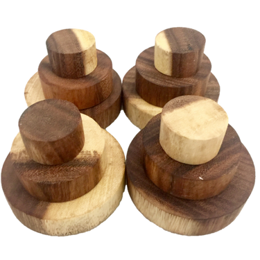 Papoose Toys Papoose Toys Disc Set Natural 12