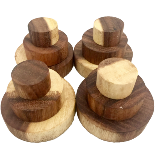 Papoose Toys Papoose Toys Disc Set Natural 12