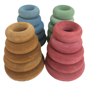 Papoose Toys Papoose Toys Earth Doughnuts 20pc