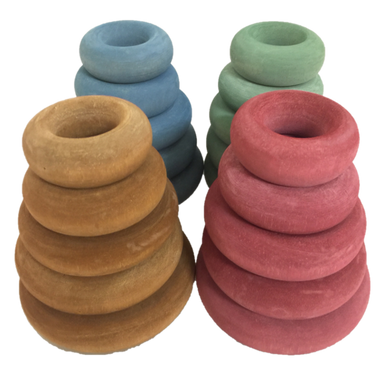 Papoose Toys Papoose Toys Earth Doughnuts 20pc
