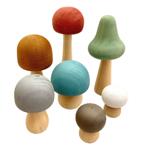 Papoose Toys Papoose Toys Earth Mushrooms 7pc