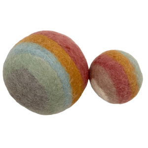 Papoose Toys Papoose Toys Earth Rainbow Balls 2pc