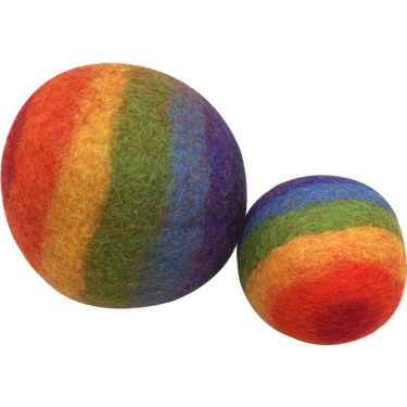 Papoose Toys Papoose Toys Felt Balls Rainbow 2