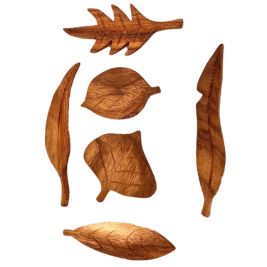 Papoose Toys Papoose Toys Forest Leaves 6pc