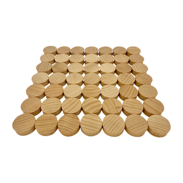 Papoose Toys Papoose Toys Mini Natural Concave 3cm 49pc