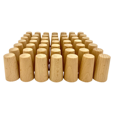 Papoose Toys Papoose Toys Mini Natural Cones 49pc