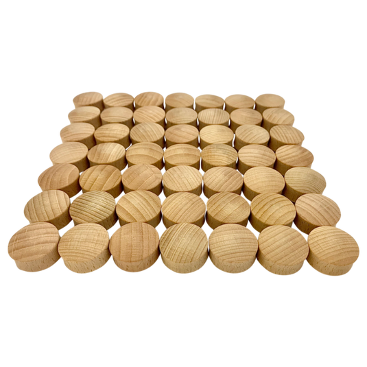 Papoose Toys Papoose Toys Mini Natural Convex 49pc