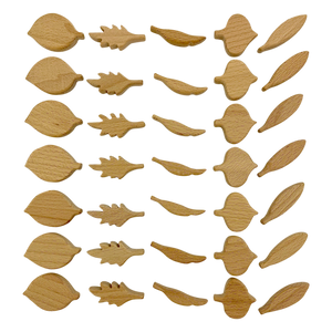 Papoose Toys Papoose Toys Mini Natural Leaf Shapes 35pc