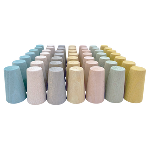 Papoose Toys Papoose Toys Mini Pastel Cones 49pc